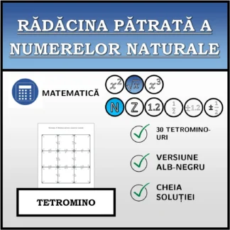 Tetromino: Rădăcina pătrată a numerelor naturale