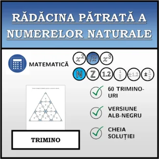 Trimino: Rădăcina pătrată a numerelor naturale