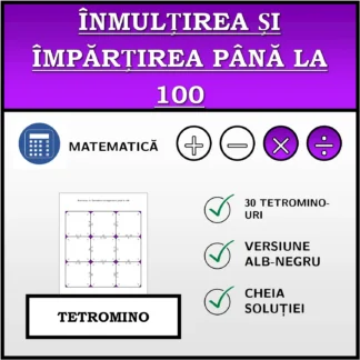 Tetromino: Înmulțirea și împărțirea până la 100