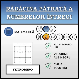 Tetromino: Rădăcina pătrată a numerelor întregi