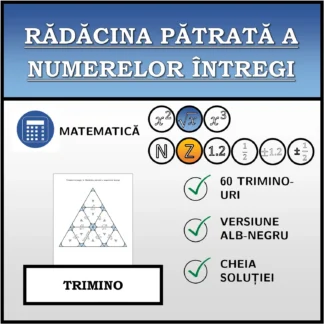 Trimino: Rădăcina pătrată a numerelor întregi