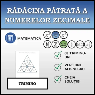 Trimino: Rădăcina pătrată a numerelor zecimale