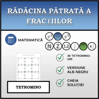 Tetromino: Rădăcina pătrată a fracțiilor