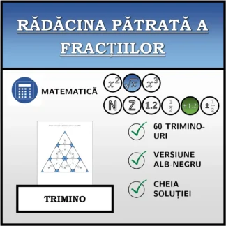 Trimino: Rădăcina pătrată a fracțiilor