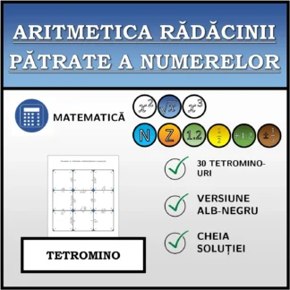 Tetromino: Aritmetica rădăcinii pătrate a numerelor